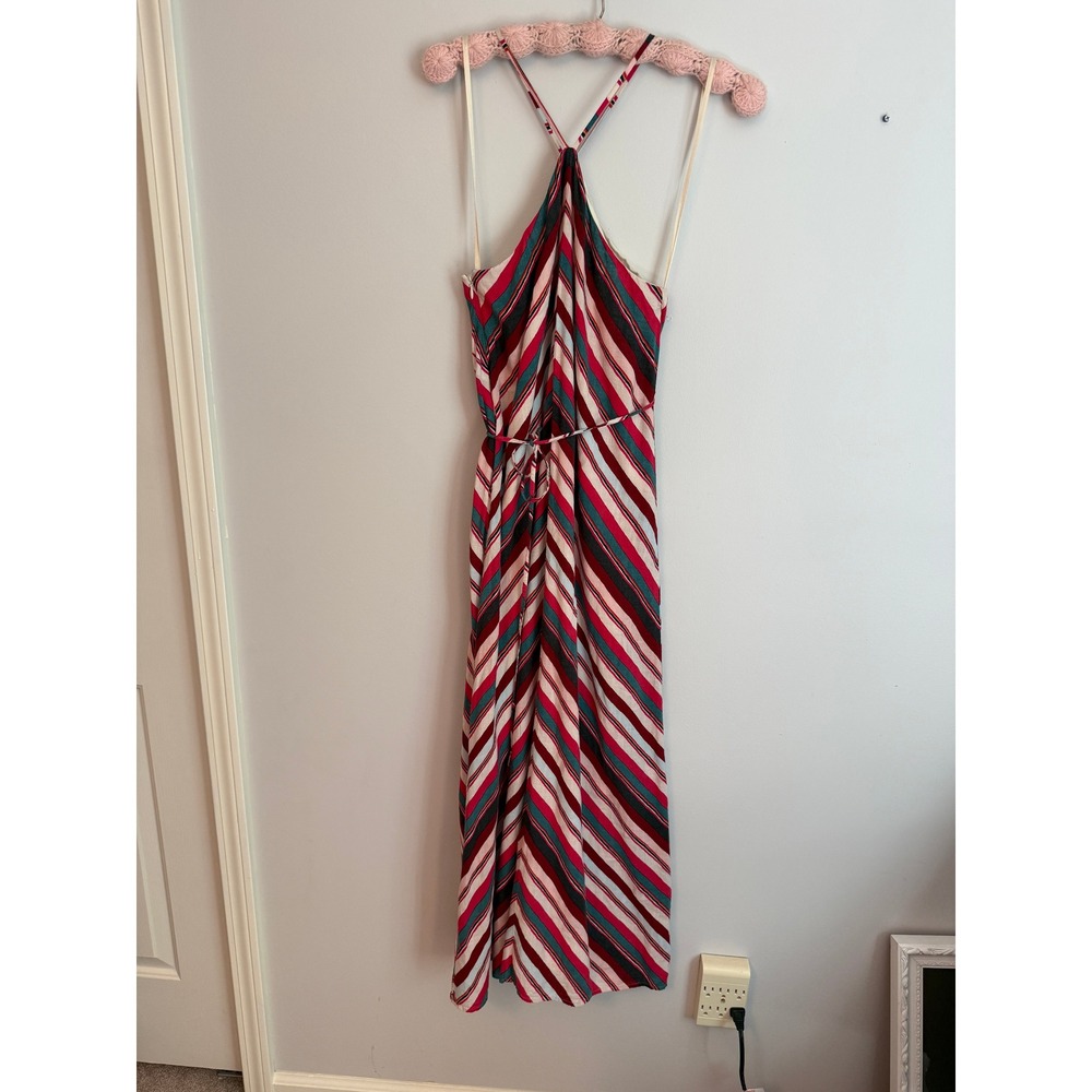 LOFT Maxi Linen Blend Halter Dress Womens